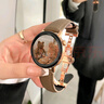 DRESSELF適用華為手表表帶watch5/GT5/GT4/GT3/pro真皮watchgt4/3/2華為gt1手表蝴蝶扣小蠻腰手表帶女款 荔枝紋-奶白色[銀色蝴蝶扣] 適用華為GT4/GT5/5P 曬單實(shí)拍圖