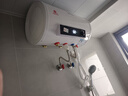 新飛家用電熱水器【免費上門安裝】出水斷電一級能效出租房洗澡40升/50/60/80/100圓桶2200w速熱節(jié)能 40升高配+三重防電+指導安裝 曬單實拍圖