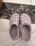斯凱奇（Skechers）洞洞鞋女士夏季透氣戶外沙灘鞋休閑涼拖鞋111514 茱萸粉/MVE 37 曬單實(shí)拍圖