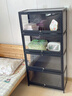 WAWJ手辦飾品展示柜帶鎖透明陳列展示架子小窄模型玩具盲盒收納儲物柜 【三面透明帶鎖】黑色1層60長(cháng) 曬單實(shí)拍圖