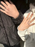 DRAGBOLLD色莫桑石鉆戒 1克拉情侶對戒 求婚結婚戒指七夕情人節(jié)禮物送老婆 【女50分＋男30分】活口可調節(jié) (需要閉口拍下留言/聯系客服） 曬單實拍圖