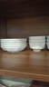肅匠陶瓷餐具簡(jiǎn)約盤子碗套裝純白釉下彩餐具套裝釉下彩碗碟套裝微波爐 百合(6碗6盤) 12件套 曬單實(shí)拍圖