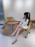 Pale memory尖頭單鞋女2025夏季新款民族風瓢鞋鑲鉆花瓣平底鞋大碼女鞋 杏色 39 曬單實拍圖