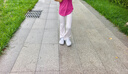 ASK JUNIOR2025秋款女童褲子UPF50+防曬褲吸濕速干高彈瑜伽褲微喇打底褲 曬單實(shí)拍圖