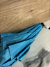 漁之源釣魚傘帽頭戴式雨傘帽防曬斗笠折疊頭頂傘遮陽防雨帽傘漁具用品 【天藍橡膠圈】雙層黑膠中號傘 +冰袖 曬單實拍圖
