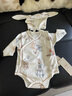 OAK FAMILY新生兒連體衣和式春季寶寶哈衣嬰兒滿月爬服嬰兒連體衣百日宴 梨果莊園-夏薄款 52cm 曬單實(shí)拍圖