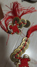鼎風(fēng)閣 黃銅五帝錢(qián)葫蘆掛件六帝錢(qián)八帝錢(qián)中國結門(mén)對門(mén)壓門(mén)檻古幣銅錢(qián) 加厚紅繩五帝錢(qián)直徑2.8cm 曬單實(shí)拍圖