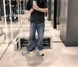 Levi's李維斯25年秋冬新款美式男士565寬松直筒休閑牛仔長褲A5756 中藍 34 (32) 曬單實拍圖