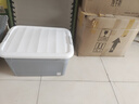 禧天龍塑料收納箱衣物零食玩具整理箱加厚車載儲物箱 41L霧霾藍色1個裝 曬單實拍圖