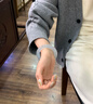 玻璃種冰透飄花翡翠玉手鐲老坑緬甸A貨胖圓條玉手鐲子珠寶禮物女 曬單實(shí)拍圖
