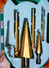綠林寶塔鉆頭擴(kuò)孔器開(kāi)孔器金屬階梯鉆頭套裝 高硬度款7件套 曬單實(shí)拍圖