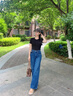 Calvin KleinJeans25春夏新款女士美式復(fù)古潮流ck高腰寬松闊腿牛仔褲47B936G U3N-牛仔藍(lán) 27 曬單實(shí)拍圖