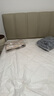 顧家家居（KUKA）現(xiàn)代簡約布藝床三防貓爪皮軟床雙人床臥室豎琴造型靠包DS9152B 【米蘭灰】高腳 1500*2000 曬單實拍圖