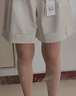 Navigare意大利小帆船女簡(jiǎn)約休閑中褲A版運(yùn)動(dòng)通勤短褲2322045504 白 L  曬單實(shí)拍圖