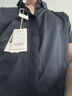 NOSSKISS國際輕奢品牌短袖襯衫男2025夏季商務(wù)休閑無痕薄款抗皺半袖襯衣 蘭色 L 175 曬單實拍圖