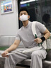 UBV輕量化冰絲涼感速干半拉鏈短袖T恤男2025夏休閑騎行運動健身上衣 白霧灰 /UPF50+防曬 XL （建議125-140斤） 曬單實拍圖