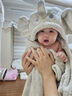 BABYGREAT嬰兒加大加厚不掉毛秋冬季天男女裹兒童新生兒大小象斗篷浴巾A類 小象敦敦袋裝款(125x80cm) 曬單實(shí)拍圖