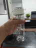 八馬茶業(yè) 茶具 高硼硅雙層玻璃杯 磁吸茶倉 茶水分離杯 320ml 白色 曬單實(shí)拍圖