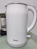 美的（Midea）電熱水壺食品級316L不銹鋼雙層無縫一體內膽防燙燒水壺 1.7L自動智能斷電開水壺SH17M301PRO 曬單實拍圖