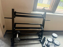 康斯特（KANGSITE）純鋼電鍍啞鈴男士健身家用包膠5kg/10kg健身房商用女亞鈴訓(xùn)練器材 120kg套裝+多功能收納架 曬單實(shí)拍圖
