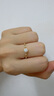 慕璨（OWN SHINE）【七夕禮物】璨若星軌18k黃金女戒指亮面真鉆培育結(jié)婚 送女友禮物 【0.35ct±0.03】 13號 曬單實拍圖