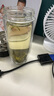 希樂玻璃杯雙層玻璃水杯高顏值男士商務(wù)辦公茶水分離杯便攜泡茶杯子 曬單實(shí)拍圖