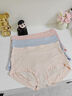 雅鹿莫代爾內褲女士夏季薄款抗菌純棉襠加肥加大碼胖mm300斤高腰短褲 【紫色+膚色+綠色】 3條 2XL （建議140-180斤） 曬單實(shí)拍圖