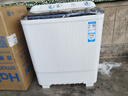 海爾（Haier）洗衣機(jī)半自動(dòng)雙缸雙桶脫水機(jī)甩干機(jī)大容量家用強(qiáng)勁動(dòng)力水電分離洗脫分離防鼠底座操作簡單結(jié)實(shí)耐用 新品【強(qiáng)效去污款】10公斤+噴淋漂洗+可定時(shí) 曬單實(shí)拍圖