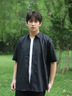 杉努（SHANNU）短袖襯衫男2025夏季冰絲黑色休閑襯衣垂感寬松春新款商務(wù)上衣服潮 黑色 【短袖】CY45 XL 【建議140-155斤】 曬單實拍圖