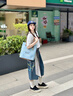Lee官方航海系條紋托特包女生夏季海島風(fēng)休閑單肩包七夕節(jié)送女友禮物 曬單實(shí)拍圖