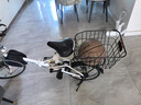 OIMG自行車后車筐后置貨架后座架山地車單車超大號(hào)籃子放書包配件車簍 帶網(wǎng)兜后車筐-黑色 曬單實(shí)拍圖