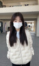 鴨鴨輕薄羽絨服女2025年冬季新款時(shí)尚休閑保暖連帽韓版百搭90絨外套 米色 M 曬單實(shí)拍圖