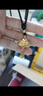 金萊緣黃金蓮花吊墜女士新款999足金荷花蓮蓬流蘇項鏈鎖骨鏈送女友禮物 蓮花+1金珠編織項鏈/約2g 曬單實拍圖