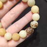 芯奢原生態(tài)陰皮白玉菩提根手串女士原籽手鏈男打磨菩提子文玩佛珠禮物 子歸手串12mm 曬單實(shí)拍圖