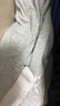 初語(yǔ)抗菌短袖T恤裙女2025夏季新款蕾絲拼接寬松圓領(lǐng)純棉連衣裙 淺花灰色 均碼 曬單實(shí)拍圖
