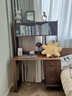 冬木實(shí)木書(shū)桌書(shū)架一體書(shū)柜家用書(shū)房客廳學(xué)習桌子臥室小戶(hù)型學(xué)生電腦桌 實(shí)木書(shū)桌100CM+上柜-胡桃色 曬單實(shí)拍圖