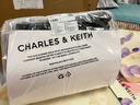 CHARLES&KEITH子母鏈條大容量流浪包托特包單肩斜挎包女包七夕禮物CK2-40671449 Black黑色 L 曬單實(shí)拍圖