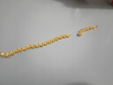 胖東來(lái)同款越南沙金手鏈女款玲瓏金色玫瑰花手環(huán)可調節送閨蜜 與子成悅//金心心相印手鏈2.45克 曬單實(shí)拍圖