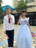 衣諾坊兒童西服套裝襯衫西褲演出服男童主持人西裝六一表演服園服畢業(yè)照 曬單實(shí)拍圖
