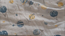 ilody 嬰兒四季蓋毯寶寶空調被兒童紗布竹棉四層蓋毯145cm*120cm 曬單實(shí)拍圖