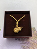 周大生復(fù)購補(bǔ)貼黃金葫蘆吊足金花絲福祿生財掛墜送女友生日禮物 1.6g 曬單實拍圖