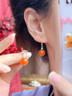 九華山南紅瑪瑙耳環(huán)女2025年新款耳釘七夕情人節(jié)生日禮物女生送女友 南紅瑪瑙耳環(huán) 曬單實拍圖