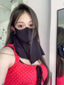 OEMG外賣騎手專用防曬面罩夏防曬遮陽男女口罩遮脖子臉罩透氣護頸一體 防曬面罩【單只裝】耀石黑 外賣小哥專用【冰絲涼感透氣】UPF500+ 曬單實拍圖