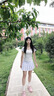 EXULL依思Q德訓(xùn)鞋女內(nèi)增高2025夏季新款網(wǎng)面透氣爆款厚底小白運(yùn)動(dòng)時(shí)尚阿甘鞋 米色 37 曬單實(shí)拍圖
