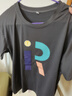 清倉撿漏尾單大牌剪標專(zhuān)柜撤回寬松百搭短袖中長(cháng)款印花t恤女 98深灰色【R字母】黑袖 XL 建議120-140斤 曬單實(shí)拍圖