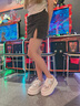 妙麗（Millies）品牌透氣小白鞋女網(wǎng)面鏤空運(yùn)動(dòng)休閑女鞋2025夏季新款松糕厚底板鞋 銀灰色 36 曬單實(shí)拍圖
