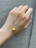 六桂福珠寶 LIU GUI FU JEWELRY小胖福黃金吊墜項(xiàng)鏈女款足金純金福袋項(xiàng)鏈素金掛墜生日禮物送女友 吊墜0.46g小胖福黃金吊墜+s925銀鏈子 曬單實(shí)拍圖