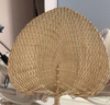 燕云州傳統手工草編織扇子古風老式大蒲扇夏季乘涼扇手搖扇輕巧小粽葉扇 傳統蒲扇(約30cm) 曬單實拍圖