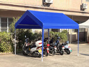 戶外防曬移動(dòng)車棚家用汽車遮陽(yáng)雨棚移動(dòng)防雨擺攤帳篷車蓬簡(jiǎn)易車庫(kù) 長(zhǎng)4M*寬3M米白 曬單實(shí)拍圖