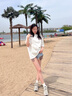 CAMILA KSENIA老爹鞋女2025新款百搭夏季增高阿甘鞋跑步系帶休閑網(wǎng)面透氣運動鞋 藍灰色 36 曬單實拍圖